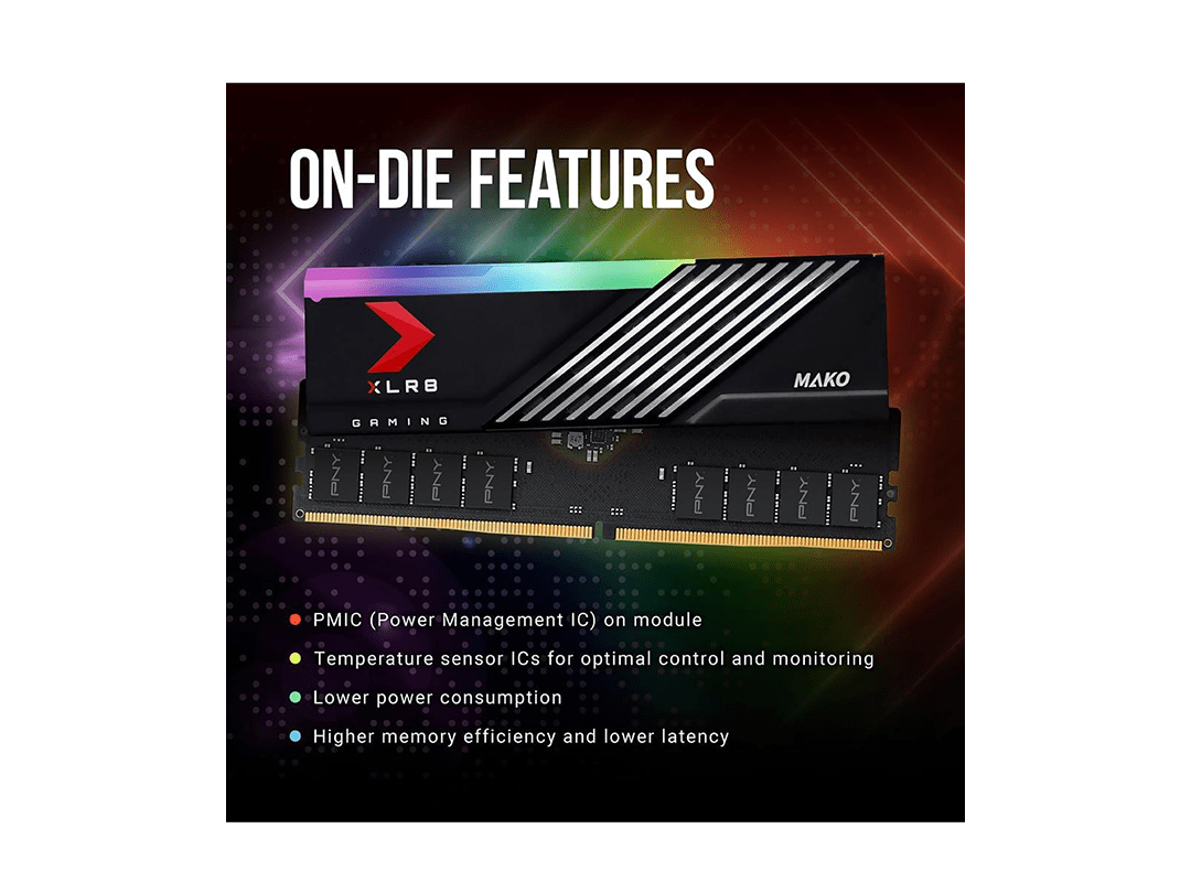 PNY 32GB XLR8 Gaming Epic-X RGB DDR5 6400 MHz UDIMM Desktop Memory Kit (2 x 16GB) in Qatar PNY 32GB XLR8 Gaming Epic-X RGB DDR5 6400 MHz UDIMM Desktop Memory Kit (2 x 16GB) in Qatar
